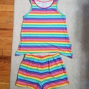 Children's place rainbow striped pajamas pj pjs